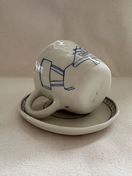 Tasse à thé "Le téléphone"