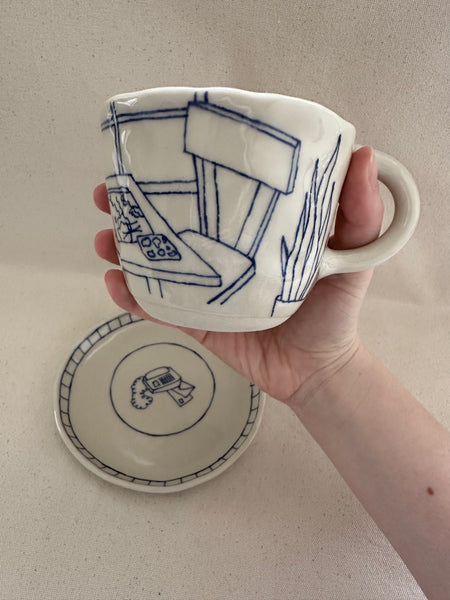 Tasse à thé "Le téléphone"