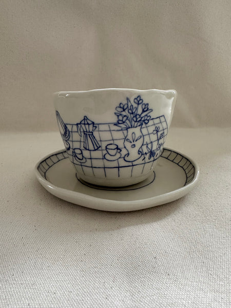 Tasse à thé "Le gâteau"