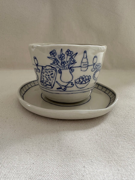 Tasse à thé "Le bouquet"