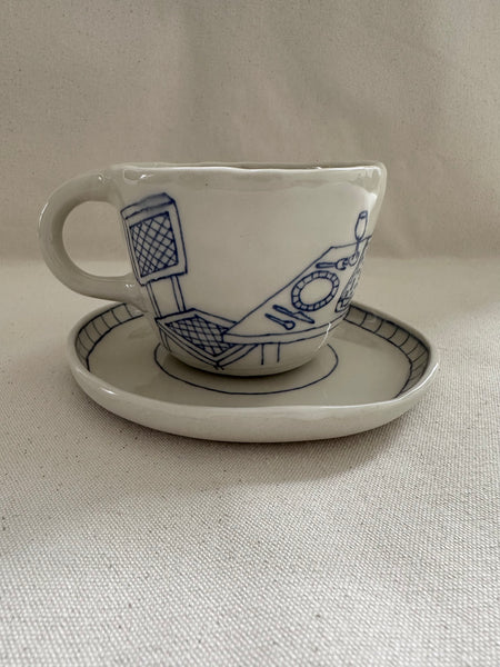 Tasse à thé "Le bouquet"