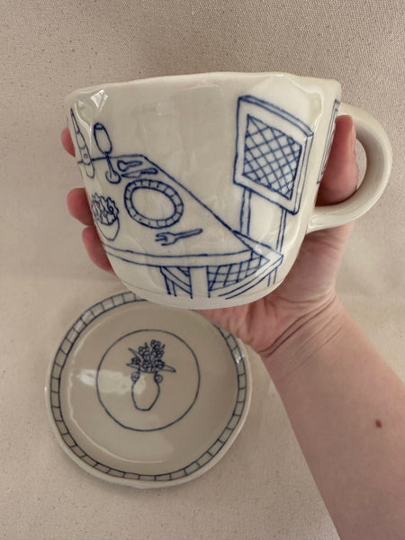 Tasse à thé "Le bouquet"