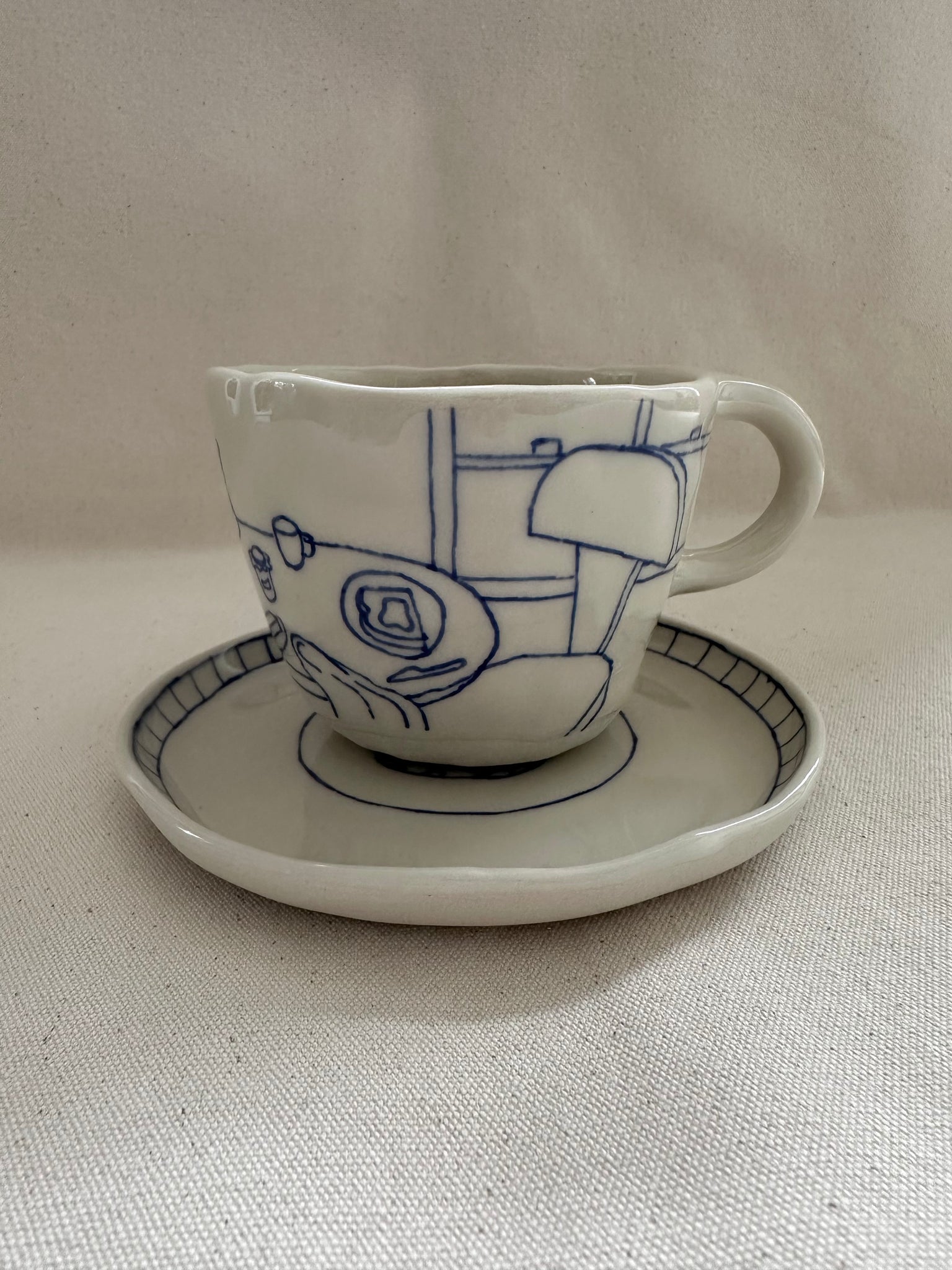 Tasse à thé "La toast à la confiture"