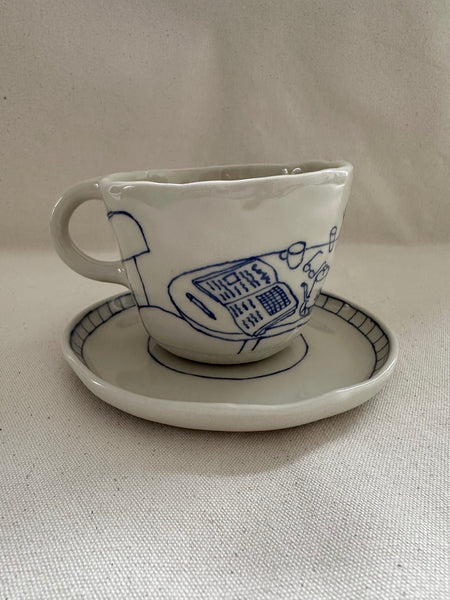 Tasse à thé "La toast à la confiture"