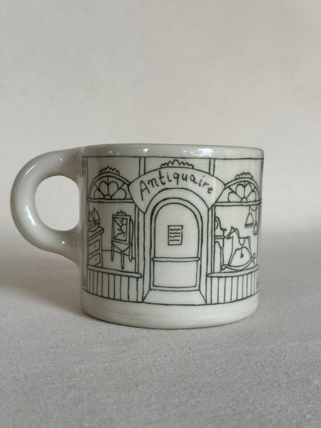 IMPARFAITE tasse "Antiquaire / Bureau de Poste"