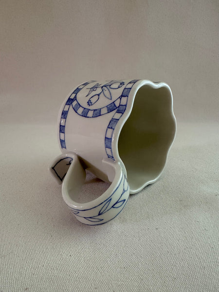 Tasse "Jonquille" bleu classique