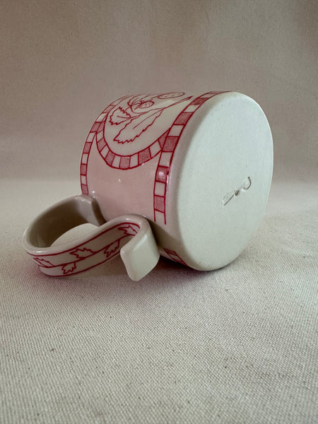Tasse "Fraises" rouge confiture