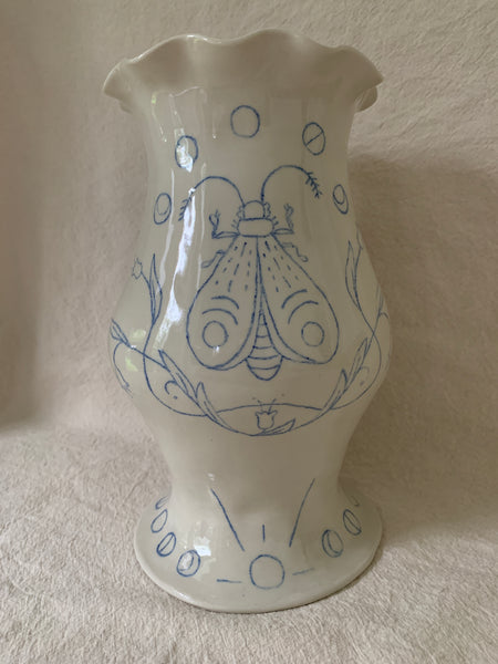 Vase "La chorale de l'abeille et du papillon"