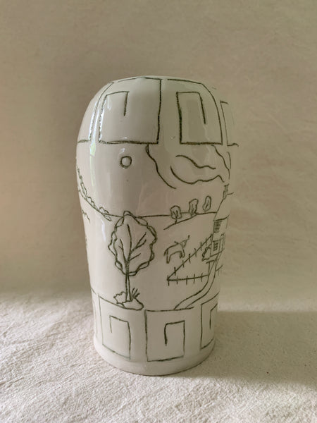 Vase "Un monde où prendre son temps"