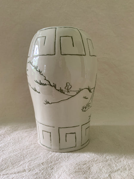 Vase "Un monde qui sent la mer"
