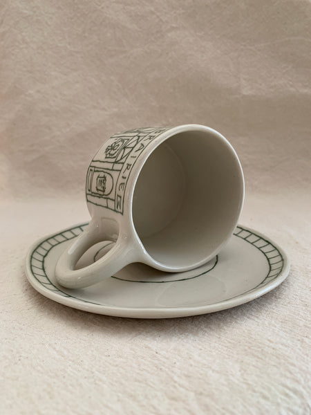 Tasse à thé "La librairie"