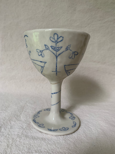 Goblet kintsugi "Le chant de la sauterelle"