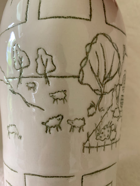 Vase "Un monde sous les fleurs"