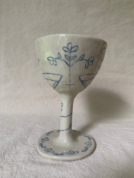 Goblet kintsugi "Le chant de la sauterelle"