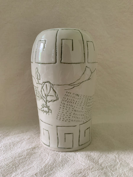 Vase "Un monde sous les fleurs"