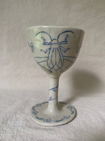 Goblet kintsugi "Le chant de la sauterelle"