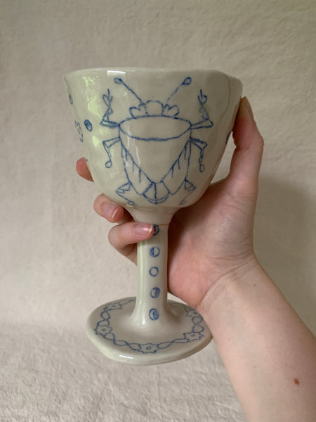 Goblet kintsugi "Le chant du scarabée"