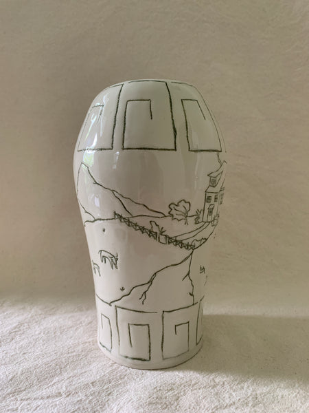Vase "Un monde au bout du monde"