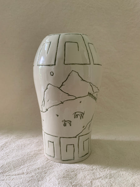 Vase "Un monde au bout du monde"