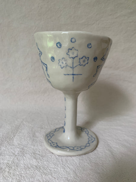 Goblet kintsugi "Le chant du scarabée"