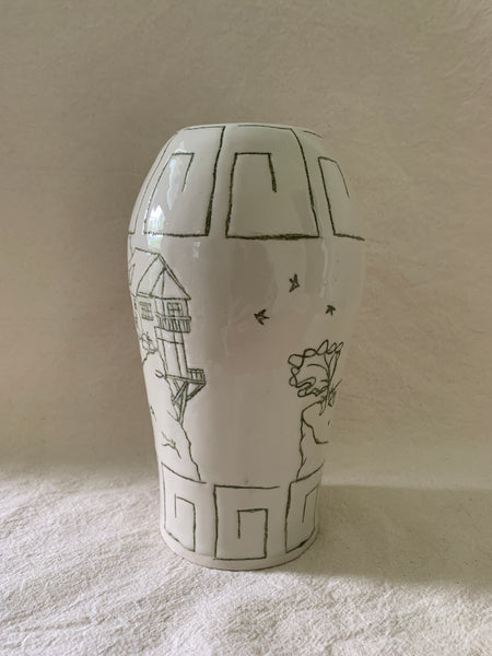 Vase "Un monde au bout du monde"