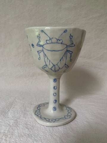 Goblet kintsugi "Le chant du scarabée"