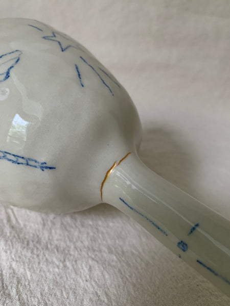 Goblet kintsugi "Le chant de la libellule"