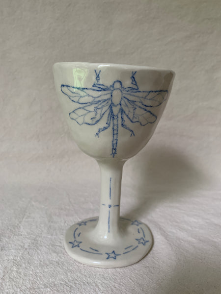 Goblet kintsugi "Le chant de la libellule"