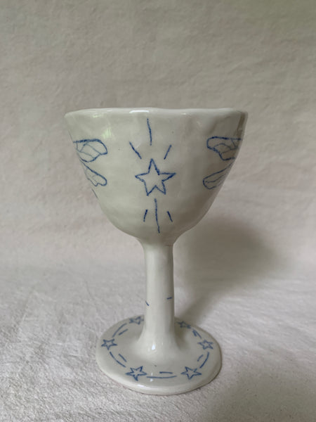 Goblet kintsugi "Le chant de la libellule"