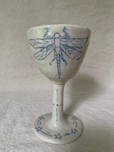 Goblet kintsugi "Le chant de la libellule"