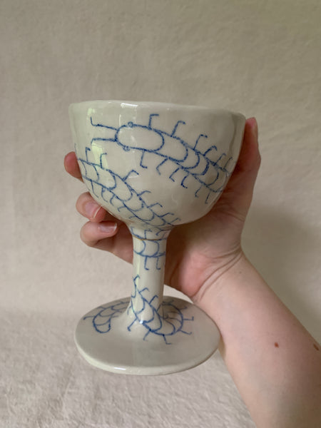 Goblet kintsugi "Le chant du mille-pattes"