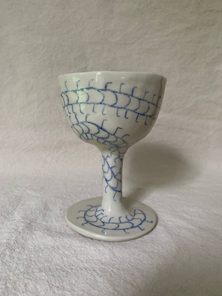 Goblet kintsugi "Le chant du mille-pattes"