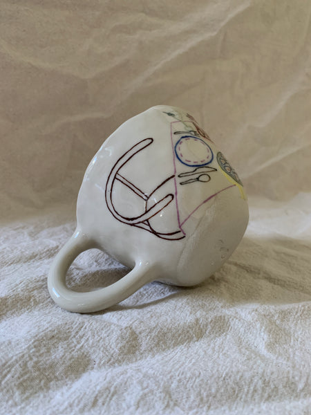 Petite tasse "Le ragout du dimanche"