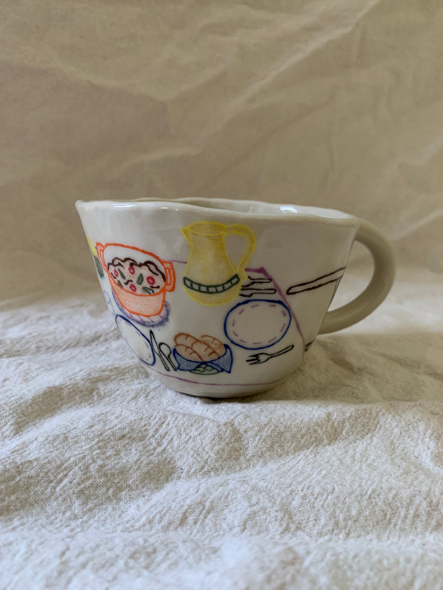 Petite tasse "Le ragout du dimanche"