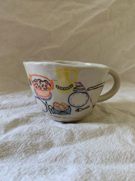 Petite tasse "Le ragout du dimanche"