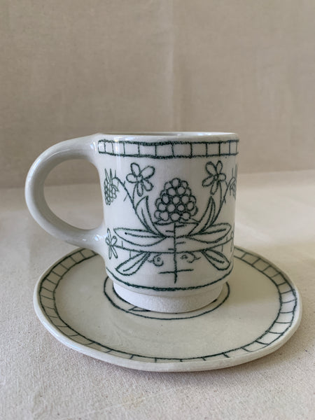 Tasse à thé "Framboises"