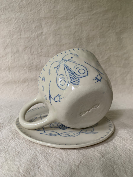 Tasse à thé "Le chant du papillon"