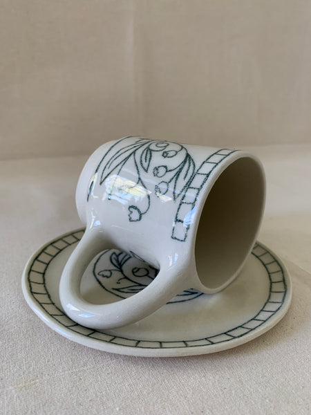 Tasse à thé "Bleuets"