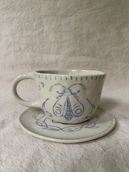 Tasse à thé "Le chant du papillon"