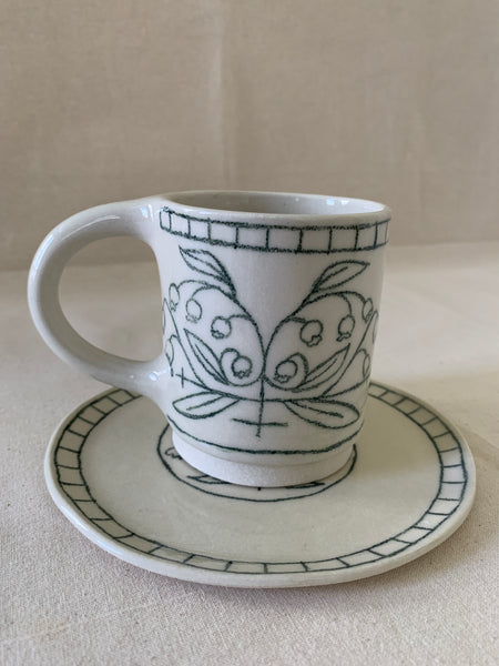 Tasse à thé "Bleuets"