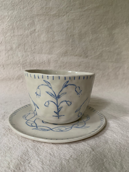 Tasse à thé "Le chant du papillon"