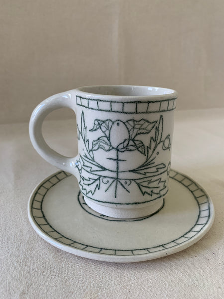 Tasse à thé "Cerises de terre"
