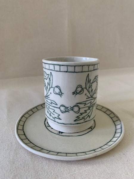 Tasse à thé "Cerises de terre"
