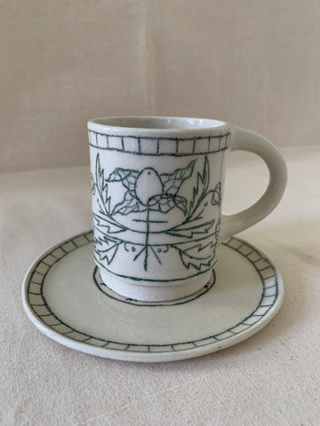 Tasse à thé "Cerises de terre"