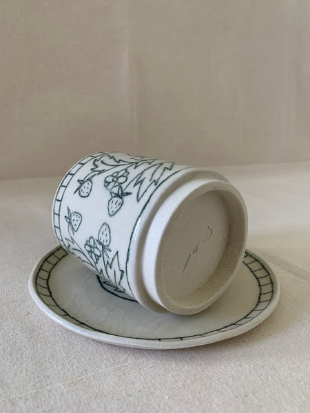 Tasse à thé "Fraises"