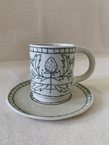 Tasse à thé "Fraises"