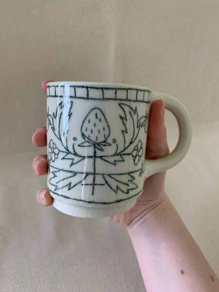 Tasse à thé "Fraises"