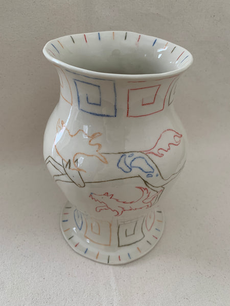 Vase "Rejoins-moi près de l'étang"