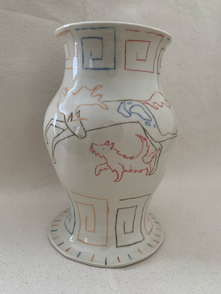 Vase "Rejoins-moi près de l'étang"