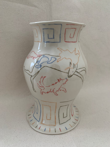 Vase "Rejoins-moi près de l'étang"
